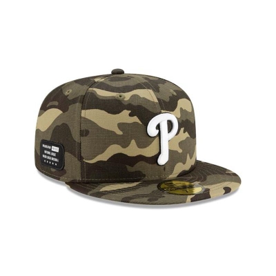 Philadelphia Phillies Gorra | New Era MLB Armed Forces Weekend 59fifty Fitted Cap Mexico - Verdes
